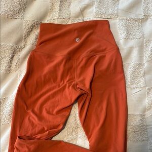 lululemon athletica Orange Leggings